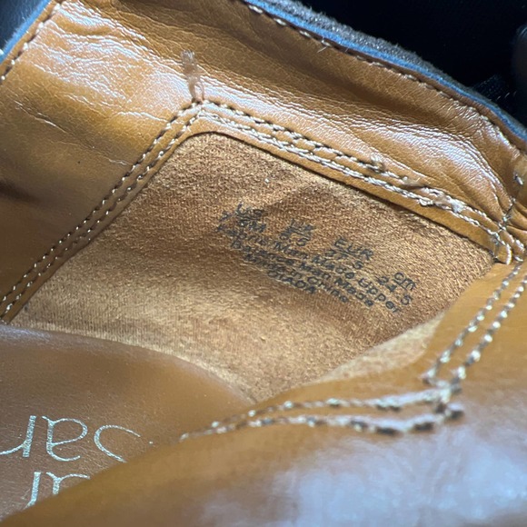 Franco Sarto Bootie Women's Giada Brown Vegan Suede Side Zip Chunky Heel Sz 7.5M - Picture 9 of 11